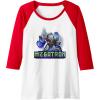 imageTransformers EarthSpark Megatron Color Pop Badge Raglan Baseball TeeRedWhite