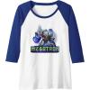 imageTransformers EarthSpark Megatron Color Pop Badge Raglan Baseball TeeRoyal BlueWhite