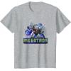 imageTransformers EarthSpark Megatron Color Pop Badge TShirtHeather Grey