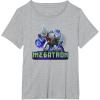 imageTransformers EarthSpark Megatron Color Pop Badge TShirtHeather Grey