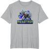 imageTransformers EarthSpark Megatron Color Pop Badge TShirtHeather Grey