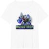 imageTransformers EarthSpark Megatron Color Pop Badge TShirtWhite
