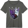 imageTransformers EarthSpark Megatron Logo Fill TShirtAsphalt Grey