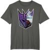 imageTransformers EarthSpark Megatron Logo Fill TShirtAsphalt Grey