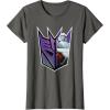 imageTransformers EarthSpark Megatron Logo Fill TShirtAsphalt Grey