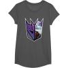 imageTransformers EarthSpark Megatron Logo Fill TShirtAsphalt Grey