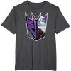 imageTransformers EarthSpark Megatron Logo Fill TShirtDark Heather Grey