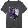 imageTransformers EarthSpark Megatron Logo Fill TShirtDark Heather Grey