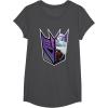 imageTransformers EarthSpark Megatron Logo Fill TShirtDark Heather Grey