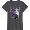 imageTransformers EarthSpark Megatron Logo Fill TShirtDark Heather Grey