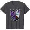 imageTransformers EarthSpark Megatron Logo Fill TShirtDark Heather Grey