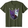 imageTransformers EarthSpark Megatron Logo Fill TShirtOlive Green