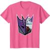imageTransformers EarthSpark Megatron Logo Fill TShirtPink Heather