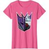 imageTransformers EarthSpark Megatron Logo Fill TShirtPink Heather