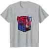 imageTransformers EarthSpark Optimus Prime Logo Fill TShirtHeather Grey