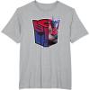 imageTransformers EarthSpark Optimus Prime Logo Fill TShirtHeather Grey