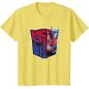 imageTransformers EarthSpark Optimus Prime Logo Fill TShirtLemon Yellow