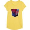 imageTransformers EarthSpark Optimus Prime Logo Fill TShirtLemon Yellow