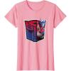 imageTransformers EarthSpark Optimus Prime Logo Fill TShirtPink