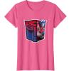 imageTransformers EarthSpark Optimus Prime Logo Fill TShirtPink Heather