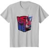 imageTransformers EarthSpark Optimus Prime Logo Fill TShirtSilver Grey