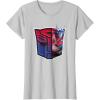 imageTransformers EarthSpark Optimus Prime Logo Fill TShirtSilver Grey