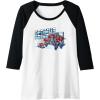 imageTransformers EarthSpark Optimus Prime Transformed Raglan Baseball TeeBlackWhite