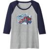imageTransformers EarthSpark Optimus Prime Transformed Raglan Baseball TeeNavy BlueAthletic Heather