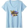 imageTransformers EarthSpark Bumblebee Badge VNeck TShirtBaby Blue