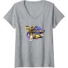 imageTransformers EarthSpark Bumblebee Badge VNeck TShirtHeather Grey
