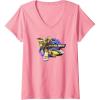 imageTransformers EarthSpark Bumblebee Badge VNeck TShirtPink