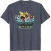 imageTransformers EarthSpark Heroes Home Team TShirtHeather Blue