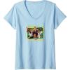 imageTransformers EarthSpark Heroes Run In The Family VNeck TShirtBaby Blue