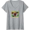 imageTransformers EarthSpark Heroes Run In The Family VNeck TShirtHeather Grey