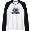 imageTransformers EarthSpark Megatron Color Pop Badge Raglan Baseball TeeBlackWhite