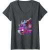 imageTransformers EarthSpark Optimus Prime Leader Pose VNeck TShirtDark Heather Grey