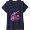 imageTransformers EarthSpark Optimus Prime Leader Pose VNeck TShirtNavy Blue