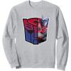 imageTransformers EarthSpark Optimus Prime Logo Fill SweatshirtHeather Grey