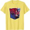 imageTransformers EarthSpark Optimus Prime Logo Fill TShirtLemon Yellow