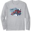 imageTransformers EarthSpark Optimus Prime Transformed Long Sleeve TShirtHeather Grey