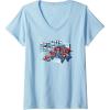 imageTransformers EarthSpark Optimus Prime Transformed VNeck TShirtBaby Blue