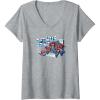 imageTransformers EarthSpark Optimus Prime Transformed VNeck TShirtHeather Grey