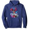 imageTransformers EarthSpark Optimus Prime VS Megatron Pullover HoodieNavy Blue