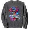 imageTransformers EarthSpark Optimus Prime VS Megatron SweatshirtDark Heather Grey