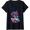 imageTransformers EarthSpark Optimus Prime VS Megatron VNeck TShirtBlack