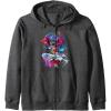 imageTransformers EarthSpark Optimus Prime VS Megatron Zip HoodieDark Heather Grey