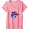 imageTransformers EarthSpark Twitch Character Badge VNeck TShirtPink