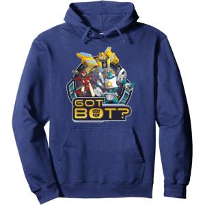 imageTransformers EarthSpark Autobots Got Bot Pullover HoodieNavy Blue