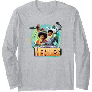 imageTransformers EarthSpark Born To Be Heroes Long Sleeve TShirtHeather Grey