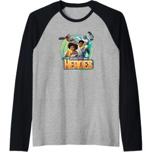 imageTransformers EarthSpark Born To Be Heroes Raglan Baseball TeeBlackAthletic Heather